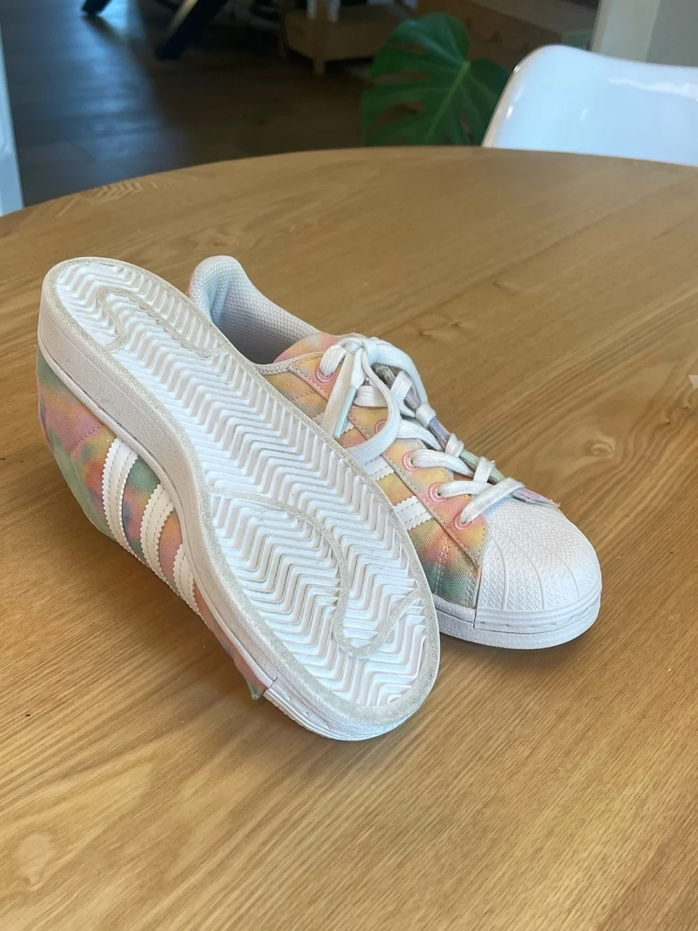Adidas Women's Pastel Tie-Dye Superstar Sneakers - 7.5 LKN